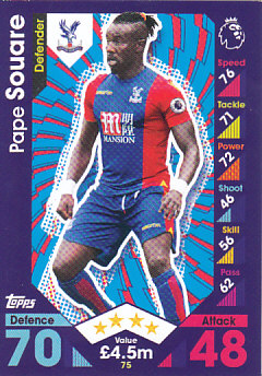 Pape Souare Crystal Palace 2016/17 Topps Match Attax #75
